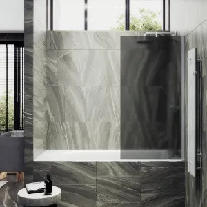 Шторка на ванну MaybahGlass MGV-84-1ш 40см белый