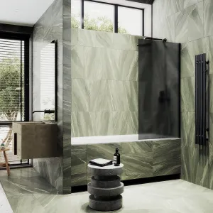 Шторка на ванну MaybahGlass MGV-85-6ш 50см чёрный