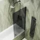 Шторка на ванну MaybahGlass MGV-84-6ш 40см чёрный