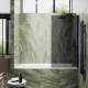 Шторка на ванну MaybahGlass MGV-251-6ш 30см чёрный