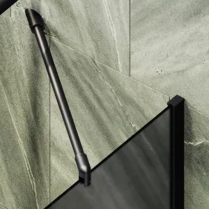 Шторка на ванну MaybahGlass MGV-84-6ш 40см чёрный