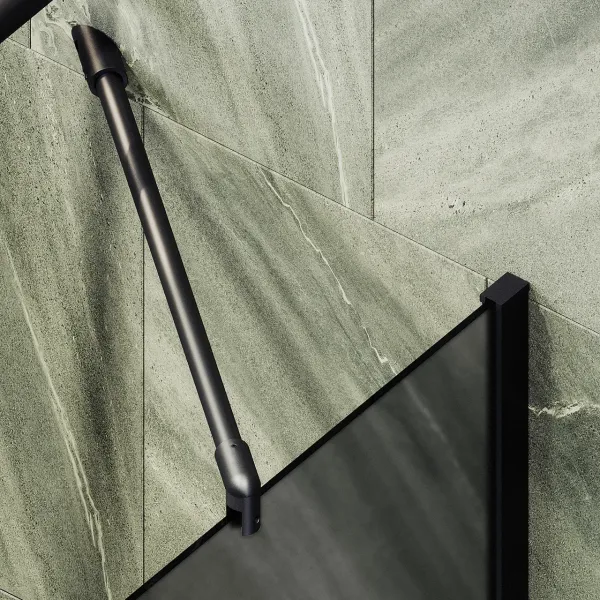 Шторка на ванну MaybahGlass MGV-84-6ш 40см чёрный