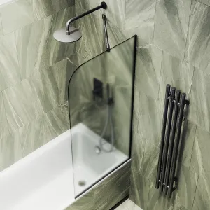 Шторка на ванну MaybahGlass MGV-94-6у 80см чёрный