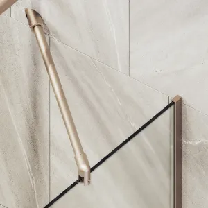 Шторка на ванну MaybahGlass MGV-94-2у 80см бронза