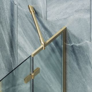 Шторка на ванну MaybahGlass MGV-920-3 99см золото Шторка на ванну MaybahGlass MGV-920-3 99см золото