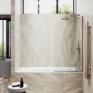 Шторка на ванну MaybahGlass MGV-130-2у 34см бронза