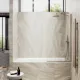 Шторка на ванну MaybahGlass MGV-130-2у 34см бронза