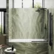 Шторка на ванну MaybahGlass MGV-94-6у 80см чёрный