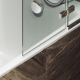 Шторка на ванну MaybahGlass MGV-920-4 99см хром глянцевый