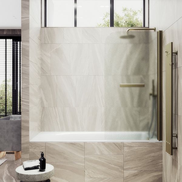 Шторка на ванну MaybahGlass MGV-787-2 70см бронза