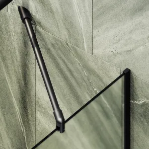 Шторка на ванну MaybahGlass MGV-94-6у 80см чёрный