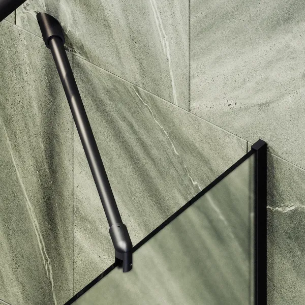 Шторка на ванну MaybahGlass MGV-94-6у 80см чёрный