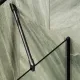Шторка на ванну MaybahGlass MGV-94-6у 80см чёрный