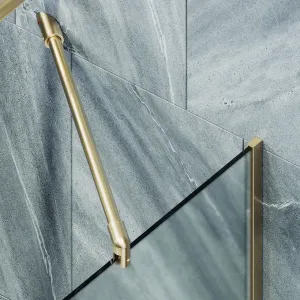 Шторка на ванну MaybahGlass MGV-94-3у 80см золото