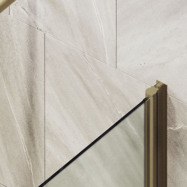 Шторка на ванну MaybahGlass MGV-775-2 50см бронза