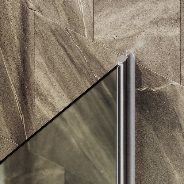 Шторка на ванну MaybahGlass MGV-787-5 70см хром матовый