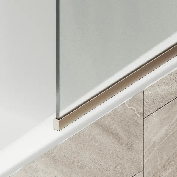 Шторка на ванну MaybahGlass MGV-130-2у 34см бронза