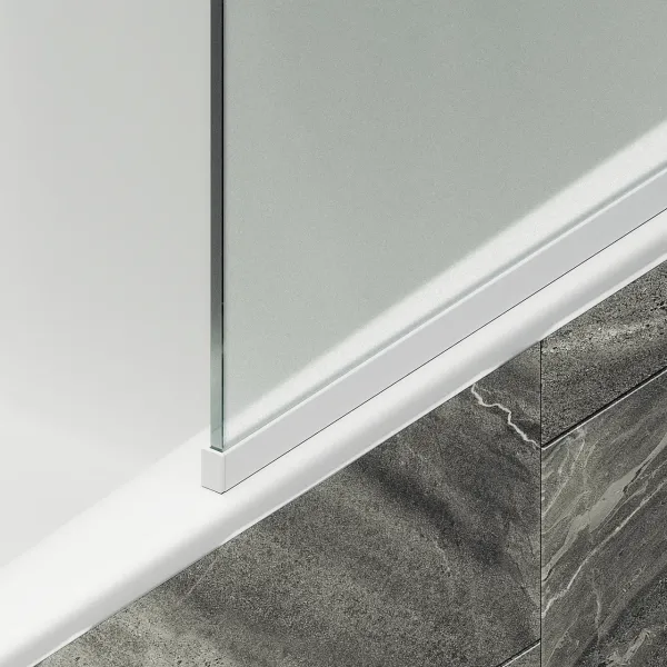 Шторка на ванну MaybahGlass MGV-93-1у 70см белый