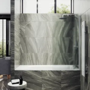 Шторка на ванну MaybahGlass MGV-253-1ш 30см белый