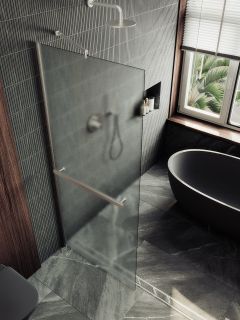 Душевая перегородка MaybahGlass MGD-731-5ш 79см хром матовый Душевая перегородка MaybahGlass MGD-731-5ш 79см хром матовый