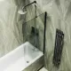 Шторка на ванну MaybahGlass MGV-91-6ш 50см чёрный