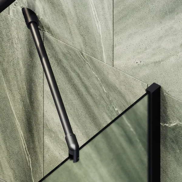 Шторка на ванну MaybahGlass MGV-91-6ш 50см чёрный