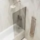 Шторка на ванну MaybahGlass MGV-72-2ш 40см бронза