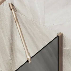 Шторка на ванну MaybahGlass MGV-84-2ш 40см бронза