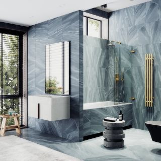 Шторка на ванну MaybahGlass MGV-644-3 40см золото Шторка на ванну MaybahGlass MGV-644-3 40см золото