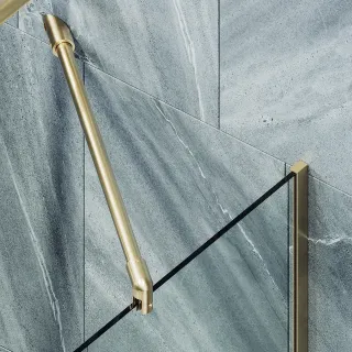 Шторка на ванну MaybahGlass MGV-61-3у 50см золото
