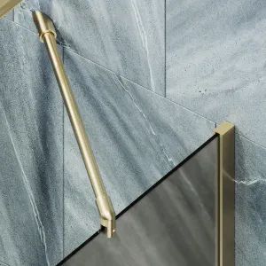 Шторка на ванну MaybahGlass MGV-249-3ш 30см золото