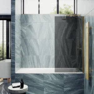 Шторка на ванну MaybahGlass MGV-252-3ш 30см золото