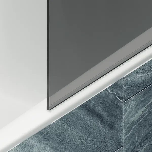 Шторка на ванну MaybahGlass MGV-252-3ш 30см золото