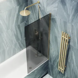Шторка на ванну MaybahGlass MGV-85-3ш 50см золото