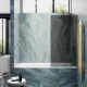 Шторка на ванну MaybahGlass MGV-85-3ш 50см золото