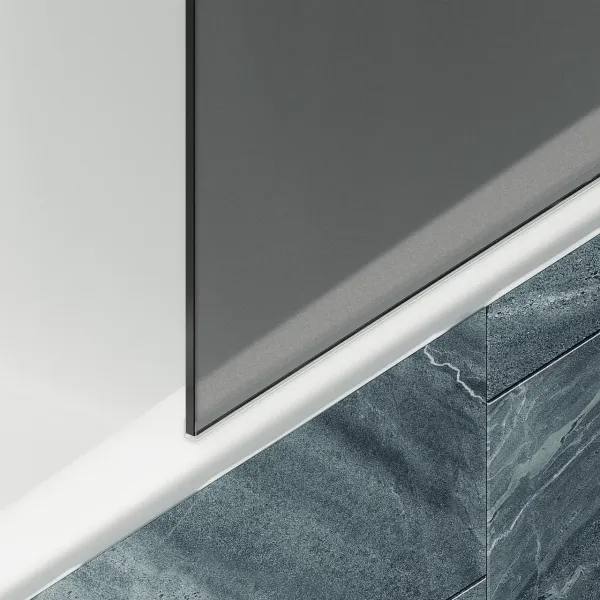 Шторка на ванну MaybahGlass MGV-84-3ш 40см золото