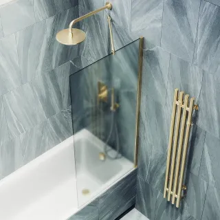 Шторка на ванну MaybahGlass MGV-253-3ш 30см золото Шторка на ванну MaybahGlass MGV-253-3ш 30см золото