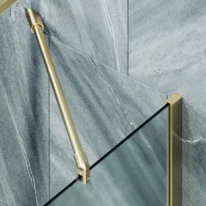 Шторка на ванну MaybahGlass MGV-253-3ш 30см золото