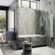 Шторка на ванну MaybahGlass MGV-61-1ш 50см белый