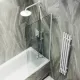Шторка на ванну MaybahGlass MGV-61-1ш 50см белый