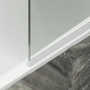 Шторка на ванну MaybahGlass MGV-65-1у 90см белый