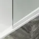 Шторка на ванну MaybahGlass MGV-64-1у 80см белый