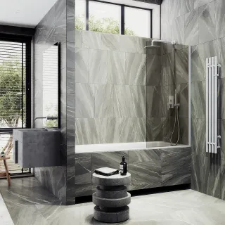 Шторка на ванну MaybahGlass MGV-250-1ш 30см белый Шторка на ванну MaybahGlass MGV-250-1ш 30см белый