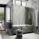 Шторка на ванну MaybahGlass MGV-72-1ш 40см белый