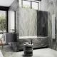 Шторка на ванну MaybahGlass MGV-85-1ш 50см белый