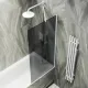 Шторка на ванну MaybahGlass MGV-251-1ш 30см белый