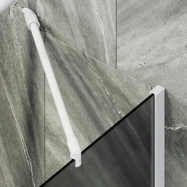 Шторка на ванну MaybahGlass MGV-85-1ш 50см белый