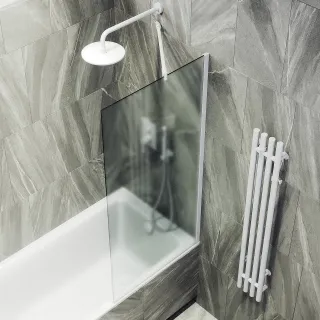 Шторка на ванну MaybahGlass MGV-253-1ш 30см белый Шторка на ванну MaybahGlass MGV-253-1ш 30см белый