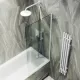 Шторка на ванну MaybahGlass MGV-253-1ш 30см белый