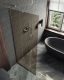 Душевая перегородка MaybahGlass MGD-696-5у 79см хром матовый